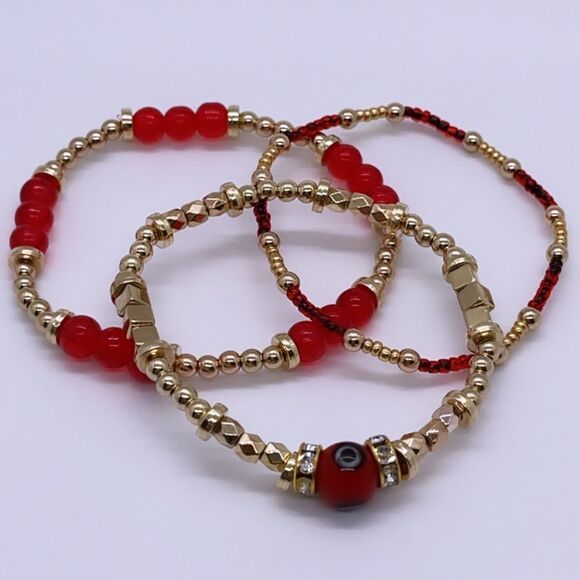 NWT Wool + Pepper Co. Power Bracelets Stack (3) - Picture 3 of 4